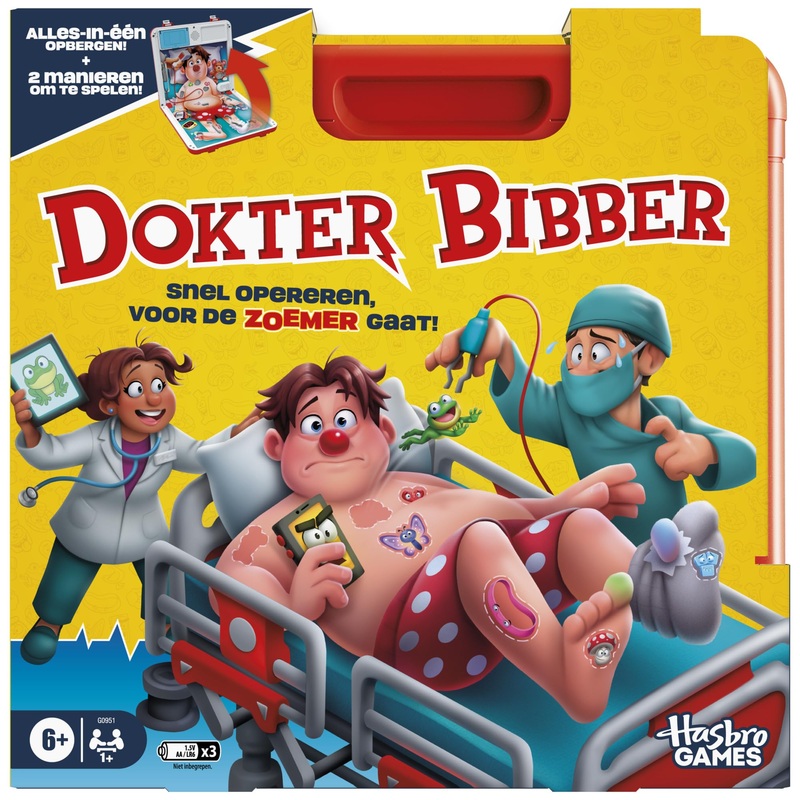 Doktor Bibber, elektronisches Brettspiel mit All-in-One-Tragekoffer - Niederlndische Version