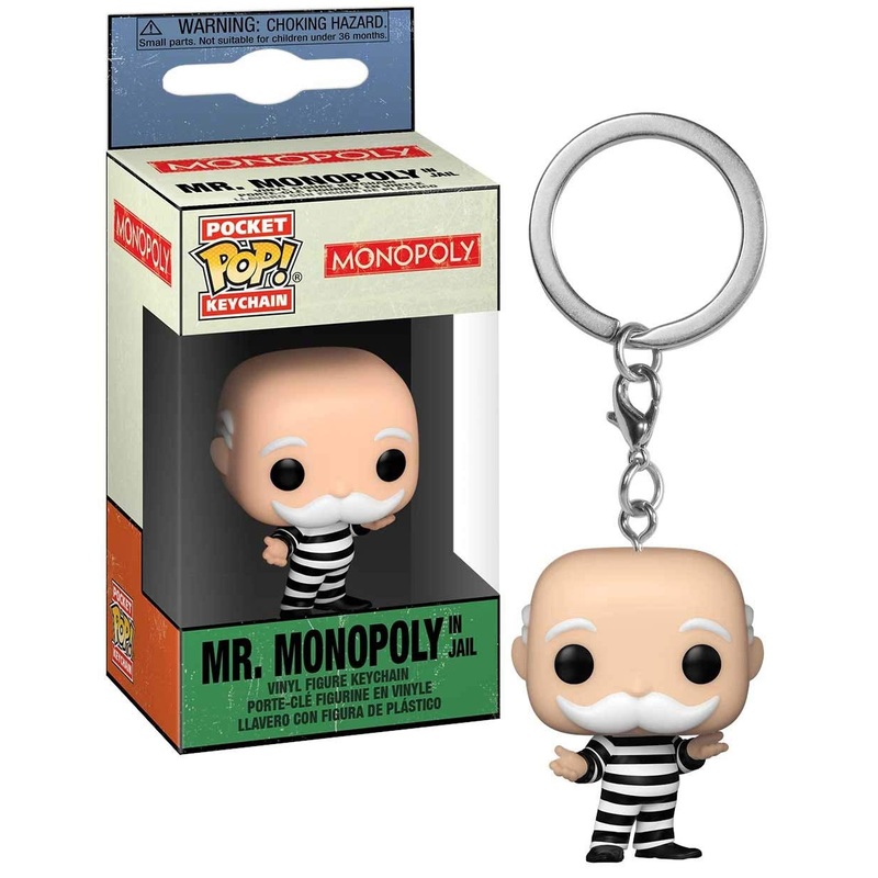 Funko 51899 POP sleutelhanger: Monopoly-Criminal Uncle Pennybags verzamelbaar speelgoed, meerdere kleuren