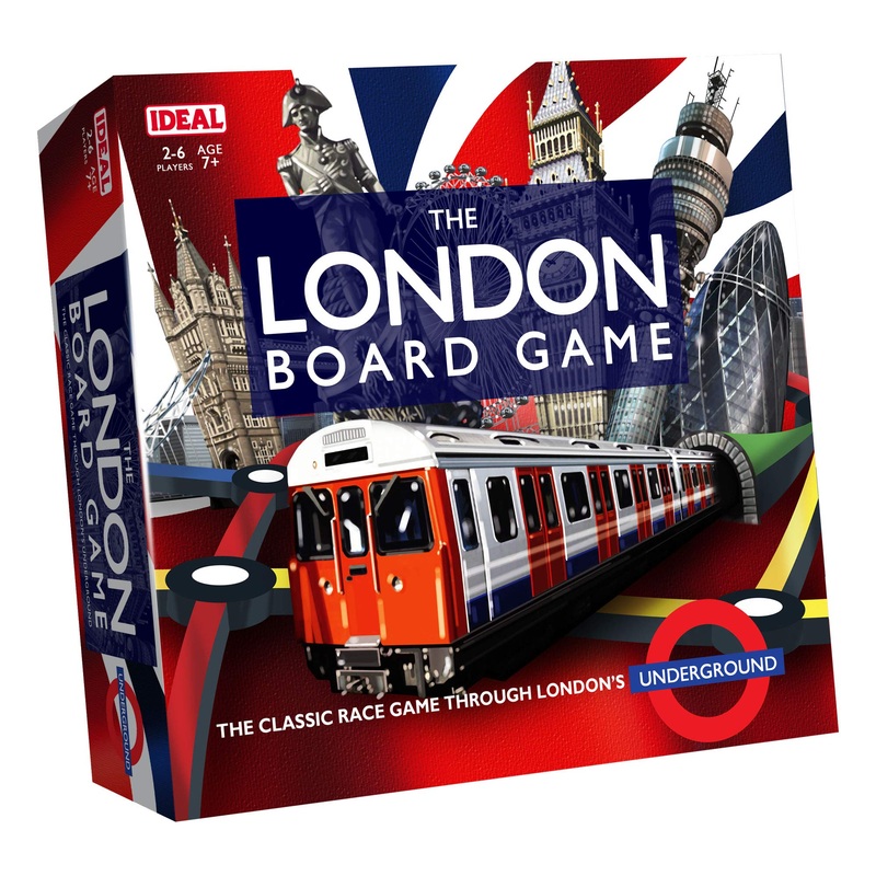 IDEAL | The London Board Game: The classic race game through London's Underground! | Classic Board Games | For 2-6 Players | Ages 7+, Assorted Colourslime Green