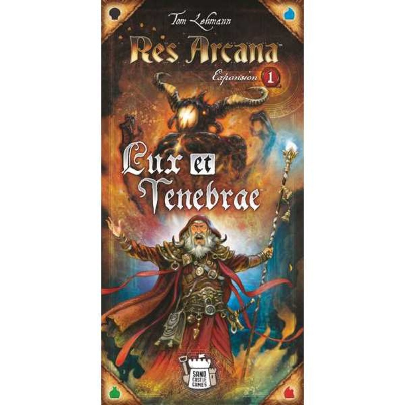 Sand Castle Games | Lux & Tenebrae: Res Arcana Exp | Board Game | Ages 14+ | 2-5 Players | 20-60 Minutes Playing Time