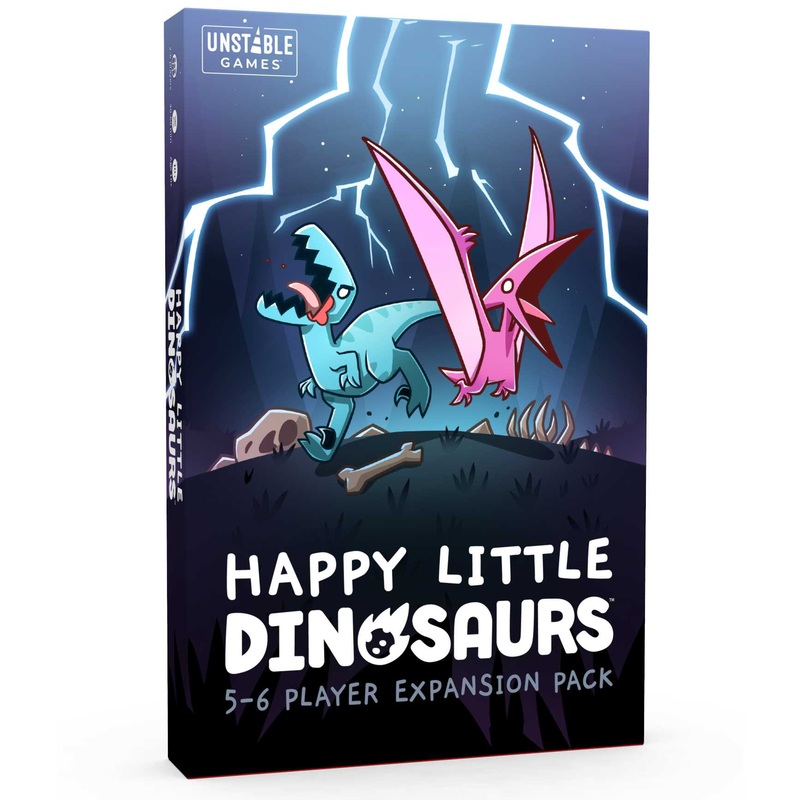 TeeTurtle | Happy Little Dinosaurs: 5-6 Player Expansion | Card Game | Ages 8+ | 2-6 Players | 30-60 Minutes Playing Time, 5565-UU-EXP1