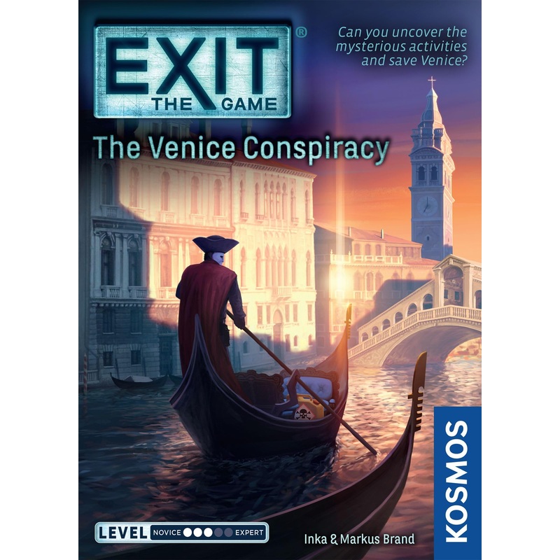Thames & Kosmos EXIT: The Venice Conspiracy, Escape Room Card Game, Family Games for Game Night, Board Game for Adults and Kids, For 1 to 4 Players, Ages 12+