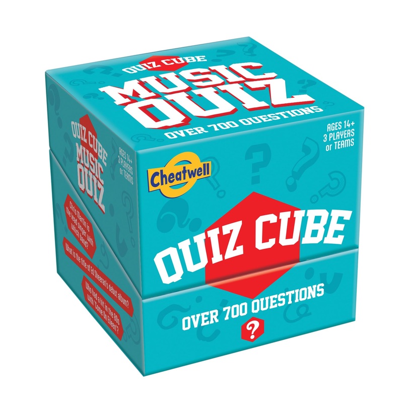 Cheatwell Games Quiz Cube Music Quiz | Trivia Game With 744 Music Questions, Turquoise, All Bangers