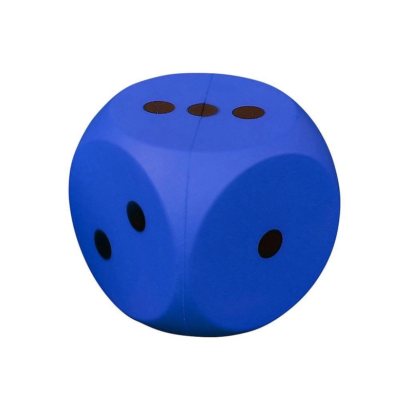 Coated Foam Dice Blue Blue