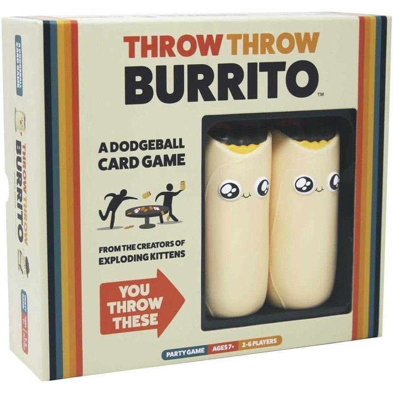 Exploding Kittens Throw Throw Burrito Card Games & Poetry for Neanderthals Card Games for Adults Teens & Kids - Fun Family Games