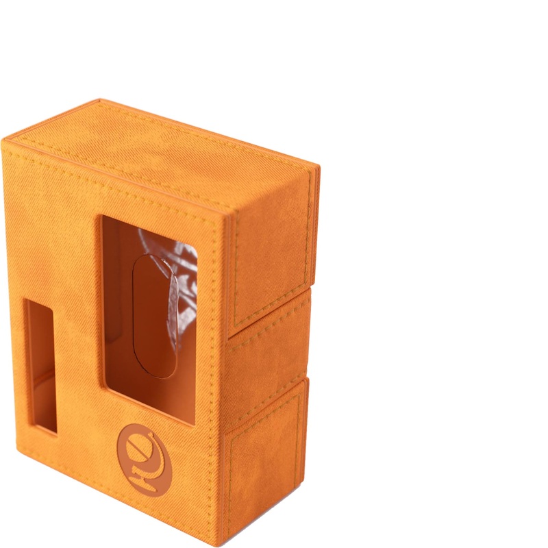 Gamegenic | Arkham Horror Investigator Deck Tome Seeker Orange |Accesorio para Arkham Horror El Juego de Cartas