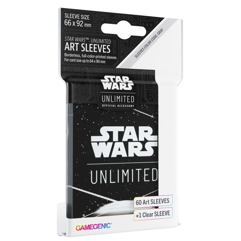 Gamegenic, Star Wars: Unlimited Art Sleeves Card Back White, Sleeve color code: Gray