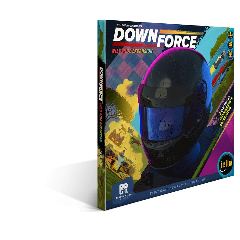 Iello, Downforce: Wild Ride Expansion, Board Game, Ages 8+, 2 to 6 Players, 30 mins Minutes Playing Time