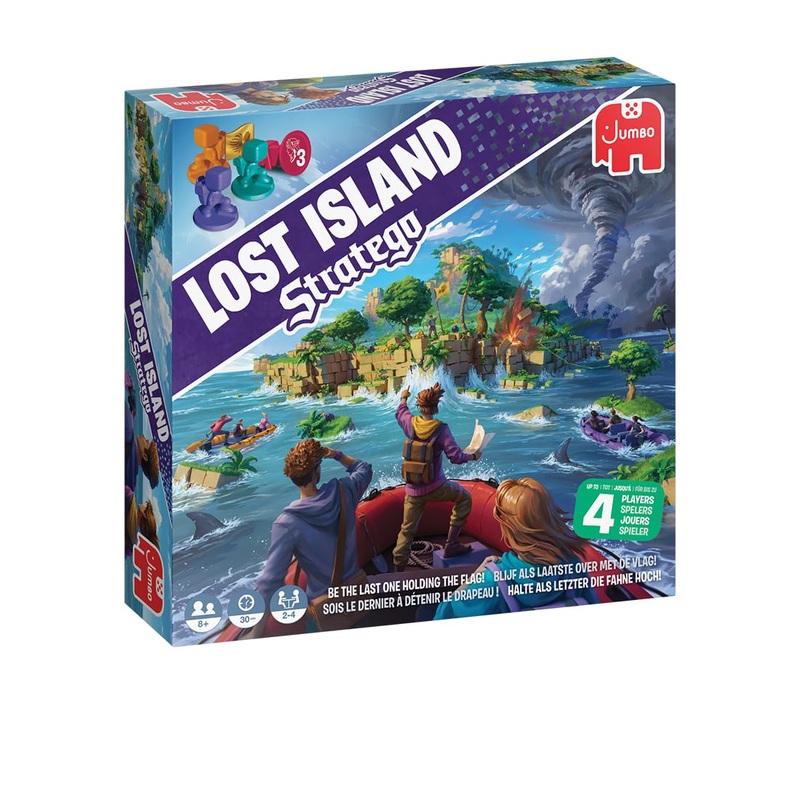 Jumbo 1110101819 Stratego - Lost Island Brettspiel, Mehrfarbig