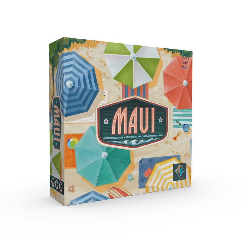 Maui - Juego de mesa - Juego de estrategia hawaiana de dibujo y colocacin de azulejos, crea patrones para ganar puntos, mecnica inteligente de riesgo y recompensa, a partir de 8 aos, 2-4 jugadores