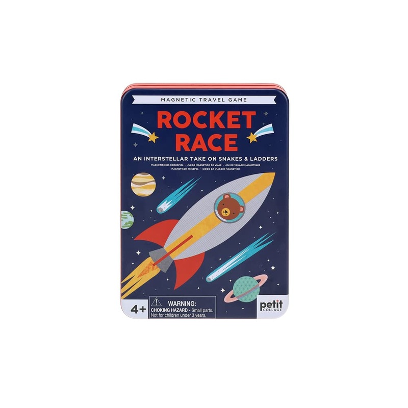 Petit Collage Rocket Race Magnetic Travel Game,0810073341128