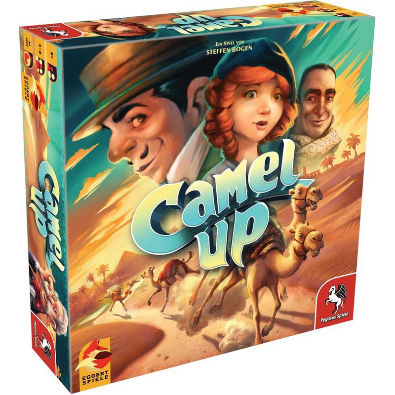 Plan B Games, Camel Up: 2nd Edition, Board Game, Ages 8+, 3-8 Players, 30-45 Minute Playing Time