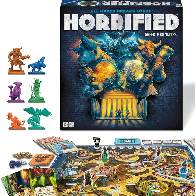 Ravensburger Horrified Greek Monsters - Immersive Cooperative Strategy Board Game for Adults and Kids Age 10 Years Up