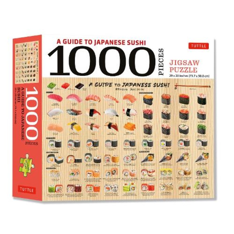 A Guide to Japanese Sushi - 1000 Piece Jigsaw Puzzle