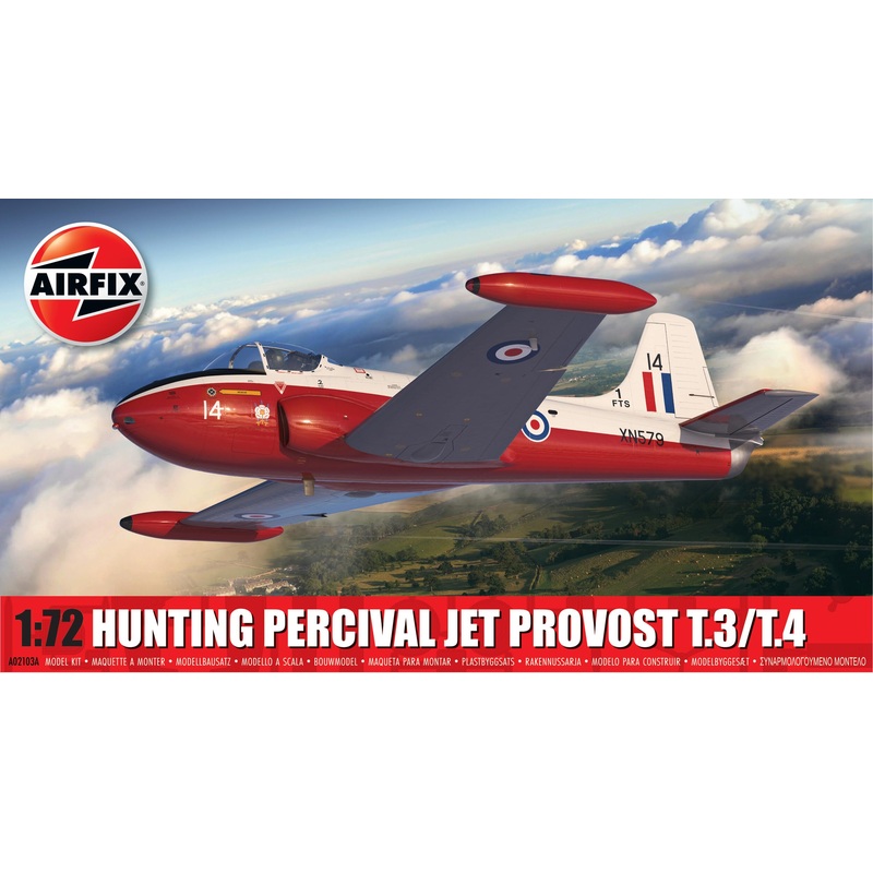 Airfix A02103A Hunting Percival Jet Provost T.3/T.4 Classic Kit Military Aircraft