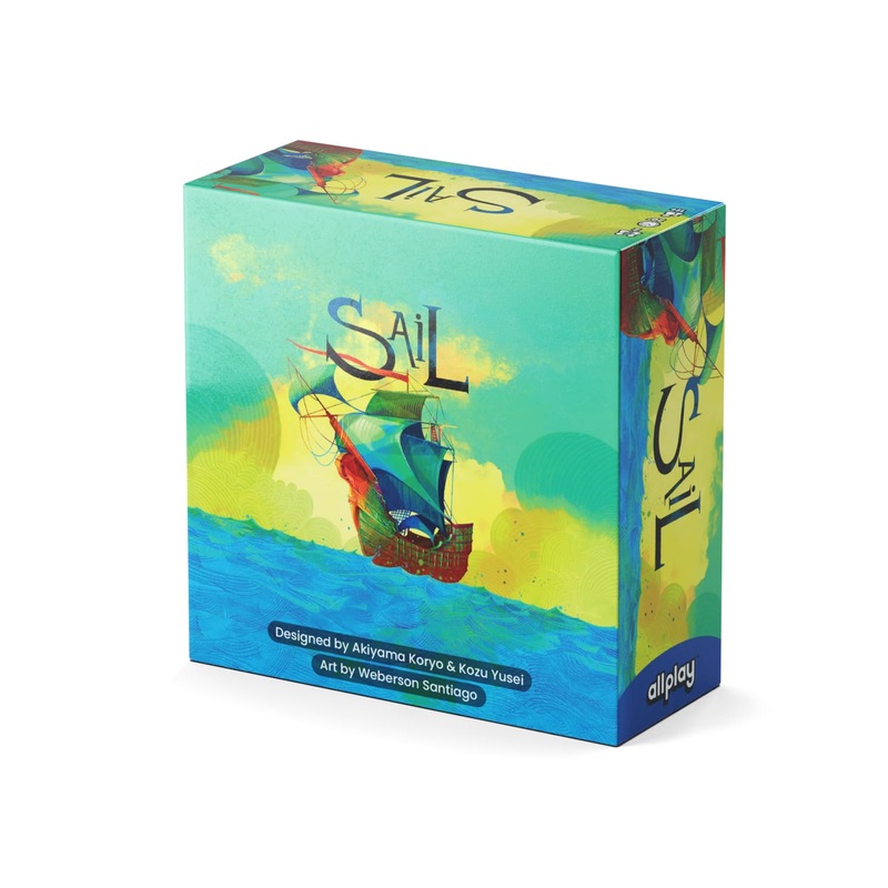 AllPlay Sail Board Game - Co-op Trick Taking Game - 2 Players - 20 Minute Play Time (Sail Base Game