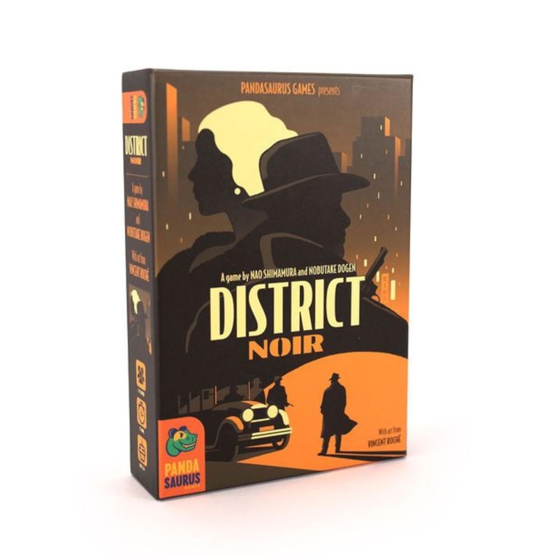 District Noir Card Game | Crime Themed Bluffing and Set Collection Strategy Game | Fun Family Game for Kids and Adults | Ages 10+ | 2 Players | Avg. Playtime 10-20 Minutes | Made by Pandasaurus Games