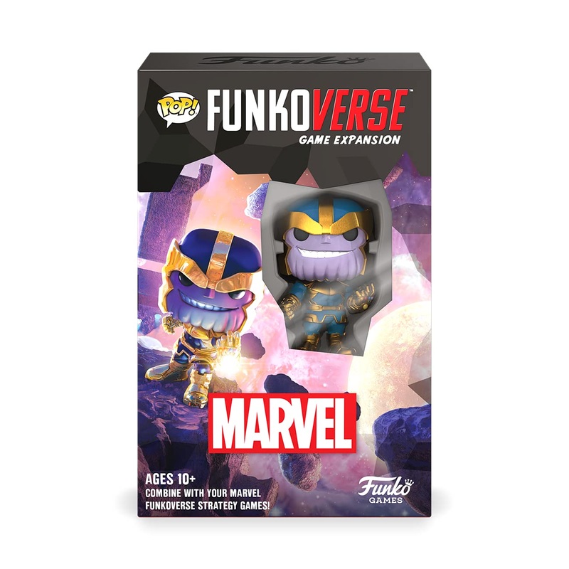 FUNKO GAMES- Funkoverse: Marvel Thanos Expansion Pack (1 Exclusive Funko Pop Figures) Other Various Juego de Mesa, Multicolor, Talla nica (54434