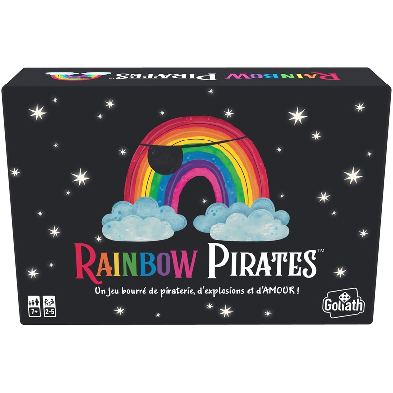 Goliath - Rainbow Pirates - Gekleurd kaartspel - Piraten zijn je bondgenoten - Strategie en actie - Bordspel - Spelen met familie of vrienden - Leeftijd 7+