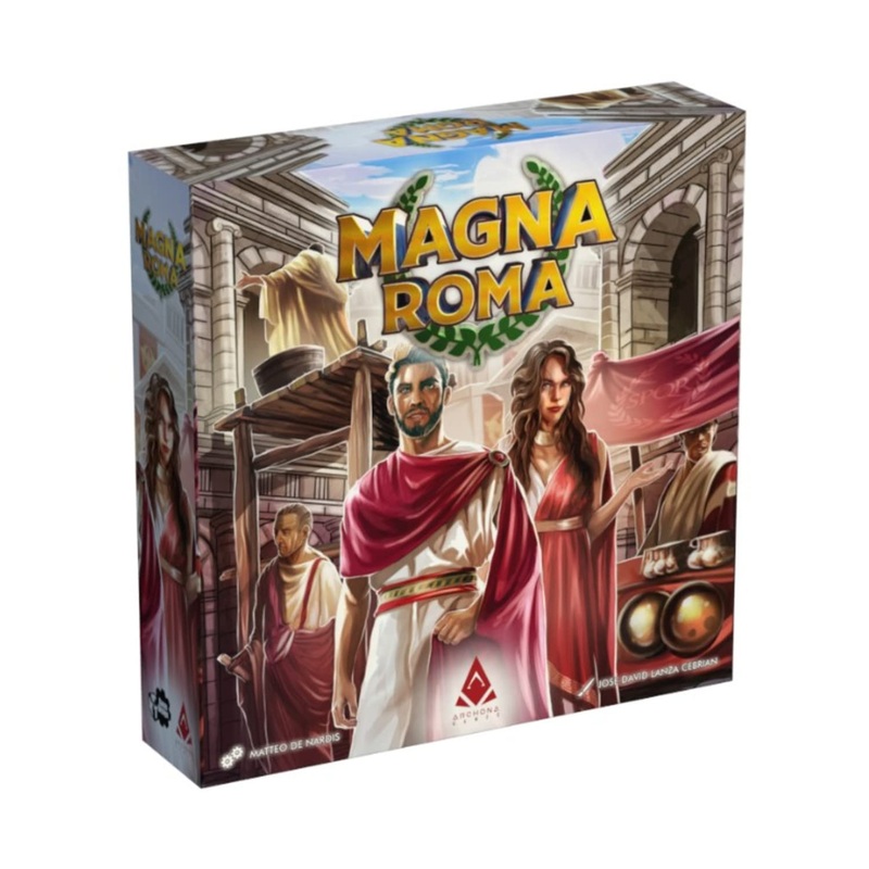 Magna Roma: Standard - Archona Games, Tile Placement Board Game, City Building, Strategy, Solo Mode Available, Ages 13+, 90 Minute Game Play, 1-4 Players