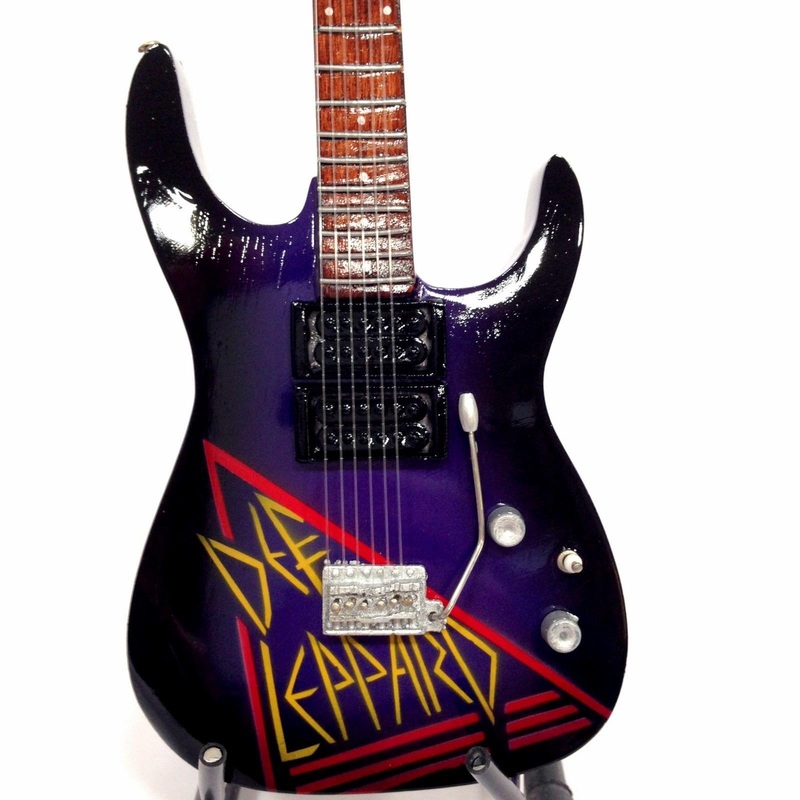 Mini guitarra para coleccionistas rplica de the '80s