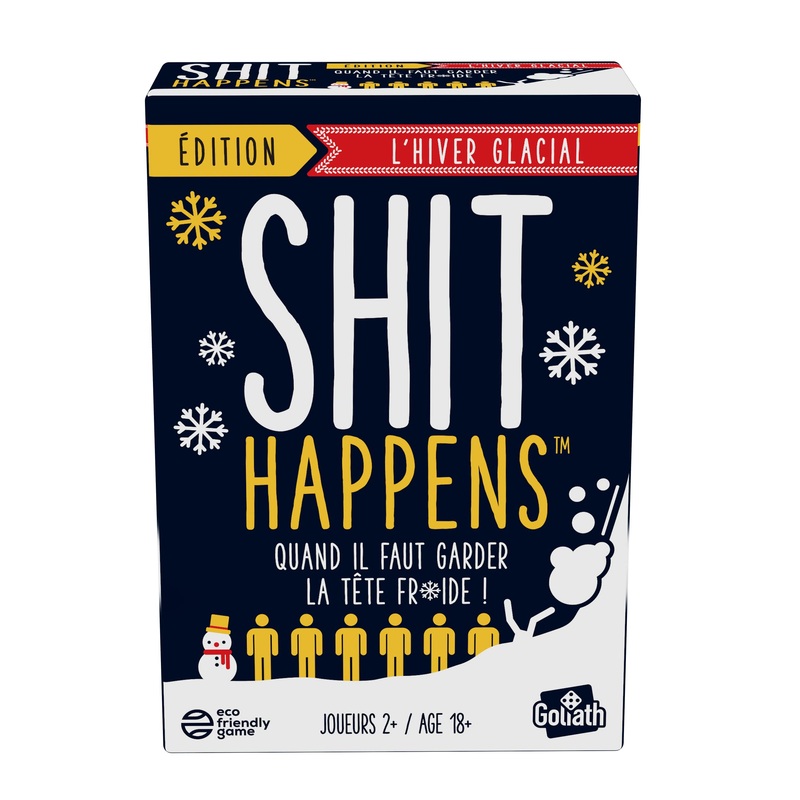SHIT HAPPENS: The GLACIAL WINTER  gezelschapsspel voor volwassenen  gezelschapsspel vanaf 18 jaar  kaartspel om met vrienden te spelen  avonden voor 2 spelers en meer  30 minuten