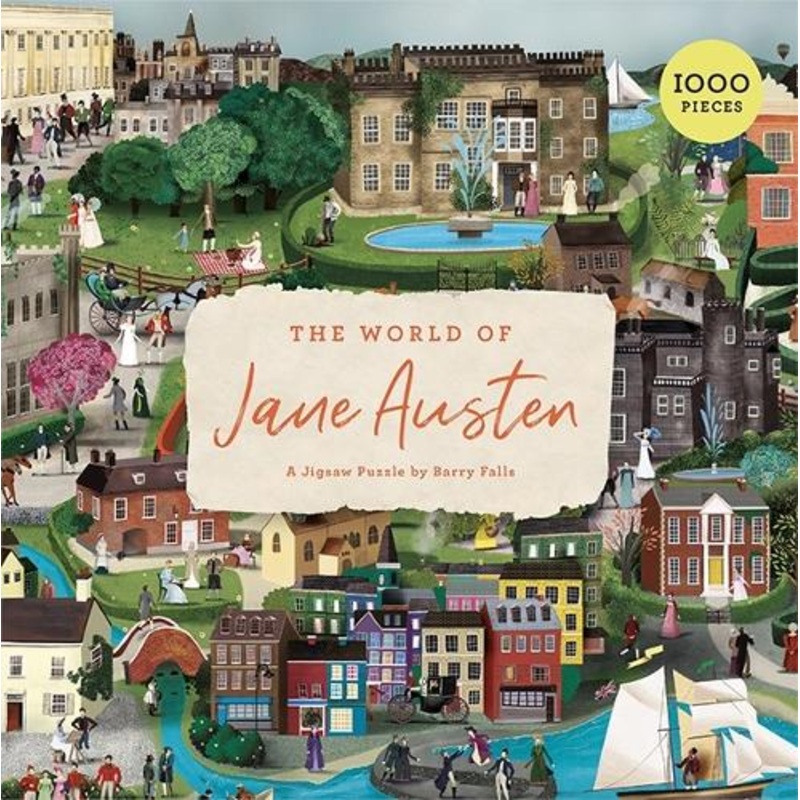 The World of Jane Austen: A Jigsaw Puzzle with 60 Characters and Great Houses to Find (Jigsaw Puzzles
