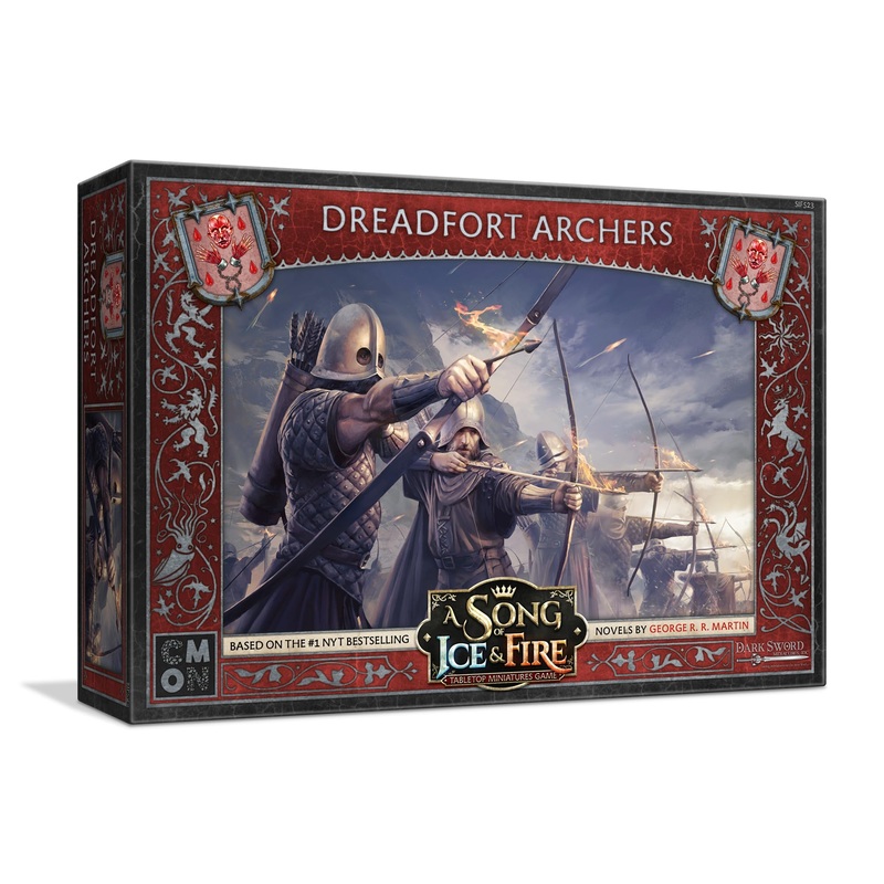 A Song of Ice and Fire - Juego de miniaturas de mesa Dreadfort Archers Unit Box  Precision Strikes from The North, juego de estrategia para adultos, a partir de 14 aos, 2 jugadores en adelante