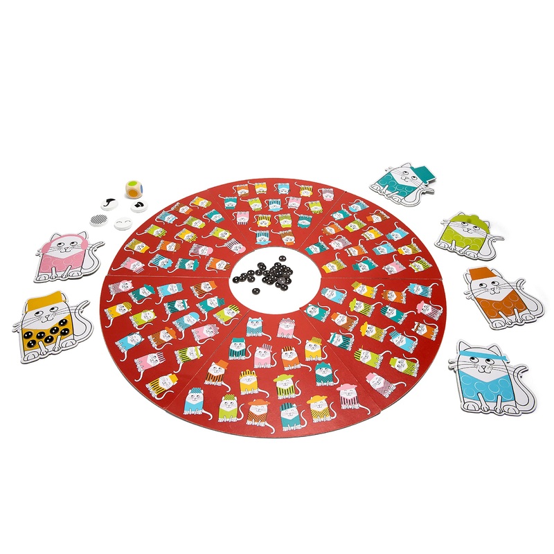 BS Toys Cats and Hats Board Game - Juguetes para Interiores (2-6 Jugadores, 6 aos