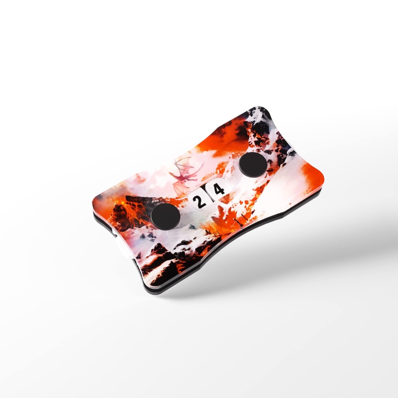 Double Life Counters | Double Dials Mountain Design | Count Life or Victory Points | Use with Tabletop Games, Collectible Card Games and Living Card Games | Premium Acrylic | Made by Gamegenic