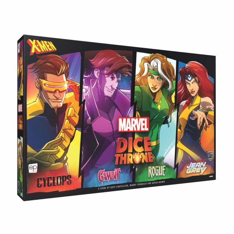 Marvel X-Men Dice Throne Box 2, 4 Hero Box Featuring Cyclops, Jean Grey, Gambit & Rogue, Competitive Dice Board Game, Stand-Alone & Cross Compatible with All Dice Throne Heroes, Officially Licensed