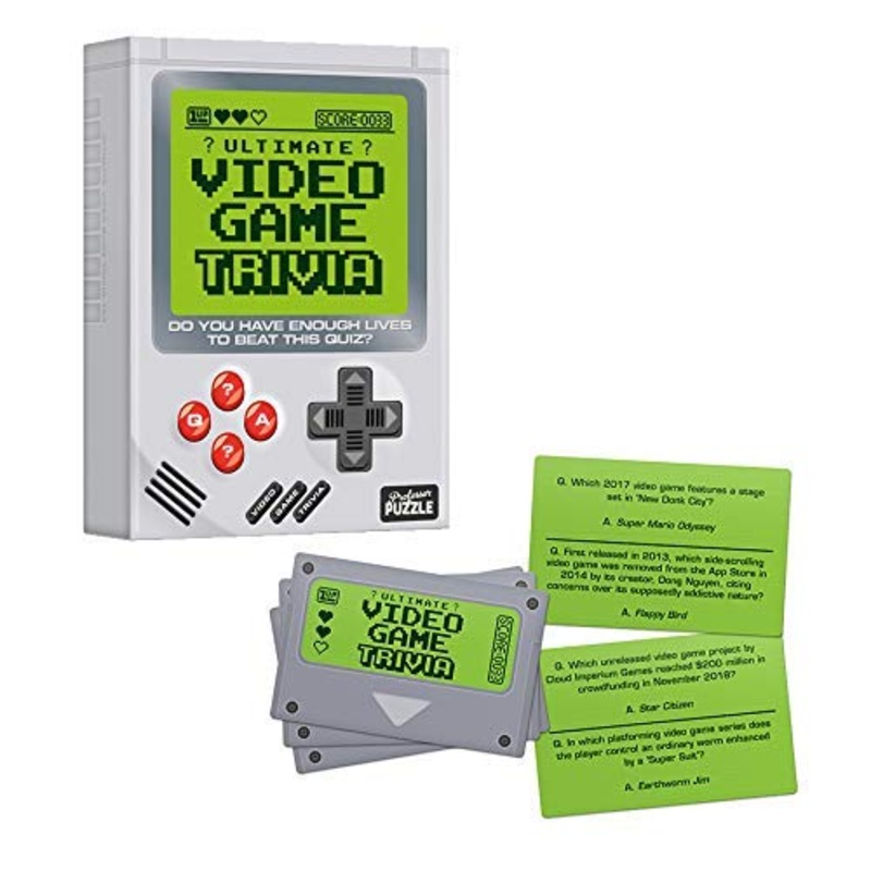 Professor PUZZLE Video Game Trivia - 300 Question Video Game Trivia Quiz Game for the whole family
