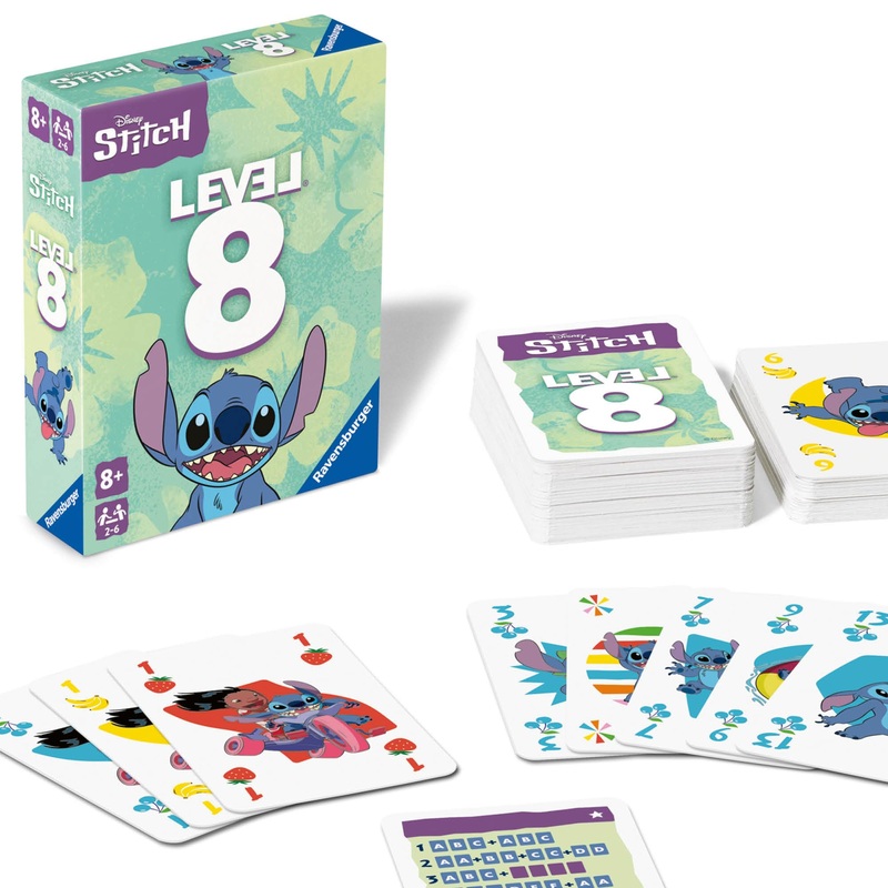 Ravensburger Disney Stitch Gifts and Toys - Level 8 Card Game for Kids and Adults Age 8 Years Up