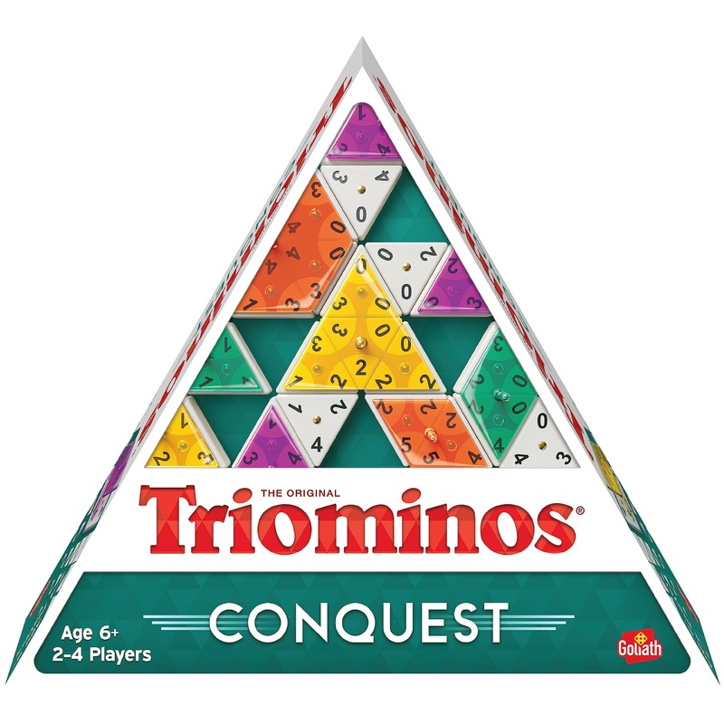 Triominos Conquest, Board Game for Children from 6 Years, Board Game for 2 to 4 Players