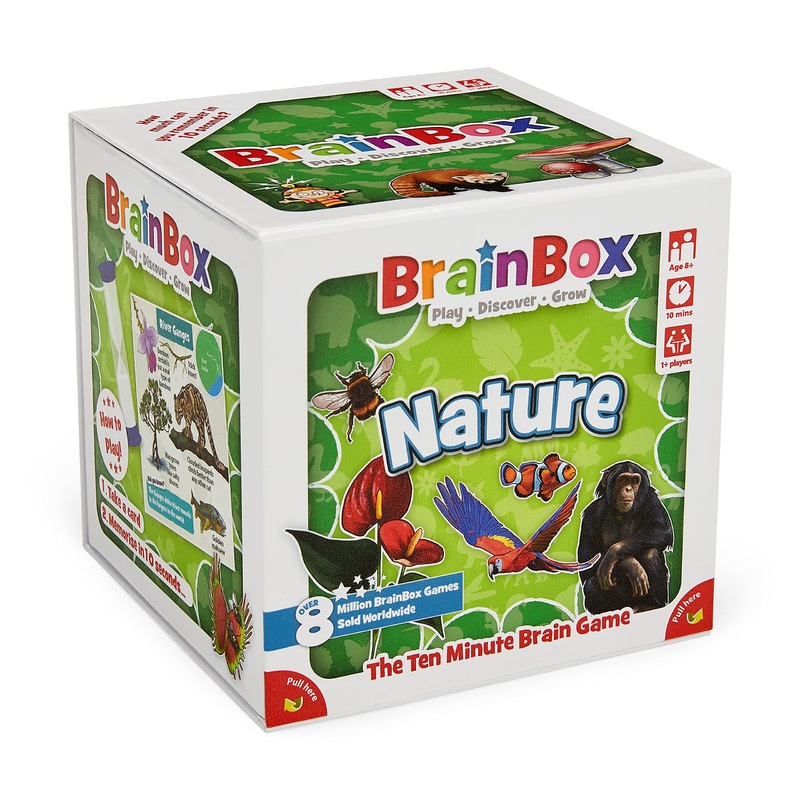 Brainbox Nature (Refresh 2022) Card Game Ages 8+ 1+ Players 10 Minutes Playing Time, GREG124403