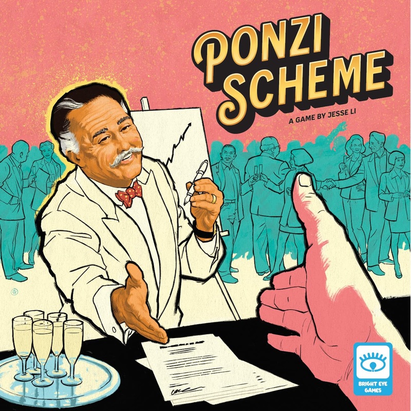 Bright Eye Games, Ponzi Scheme, Board Game in English for 3 to 5 Players Ages 12 and up