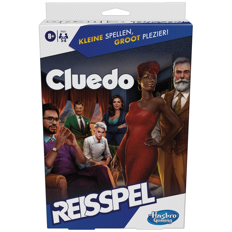 Cluedo Travel Edition, Tragbares Spiel fr 3-6 Spieler, Reisespiel, Kinderspiel, ab 8 Jahren (niederlndische Version