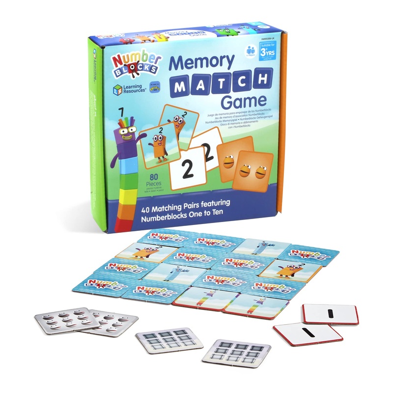 Learning Resources HM95399-UK Numberblocks Memory Match Game, One Size