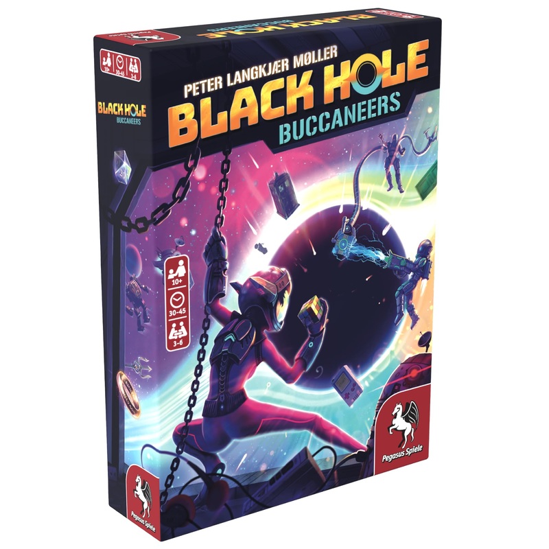 Pegasus Spiele- Black Hole Buccaneers (English Edition) Juegos de Cartas, Color Negro (PES18287E