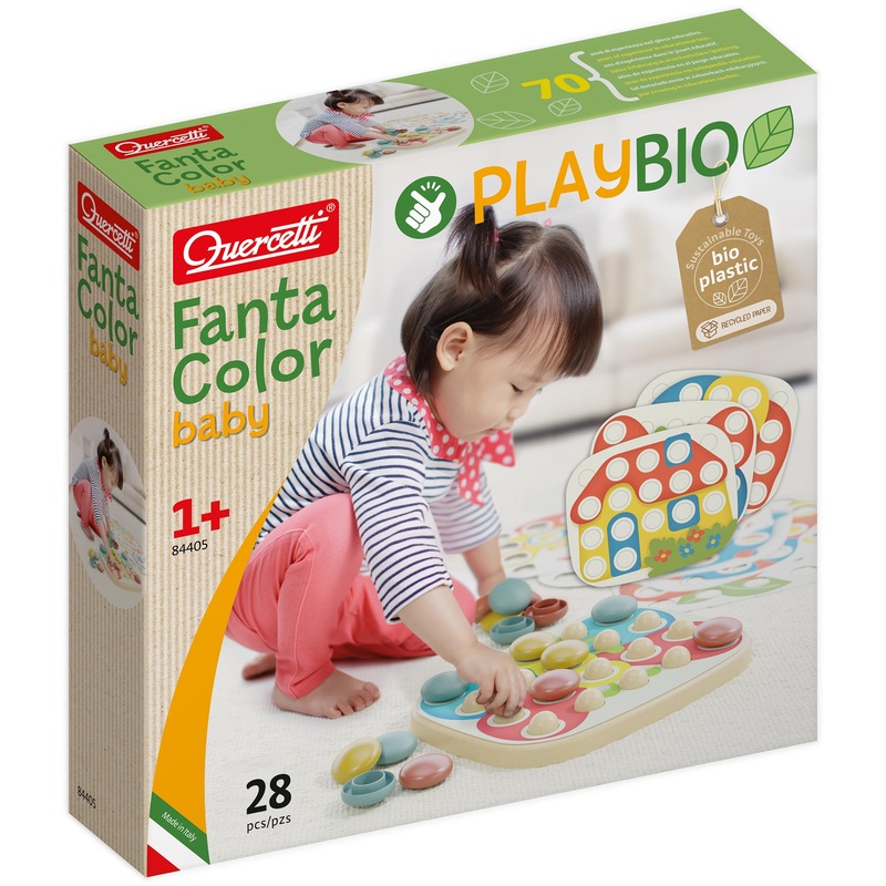 Quercetti 84405 Quercetti-84405 FantaColor Baby Play Bio, Multicoloured