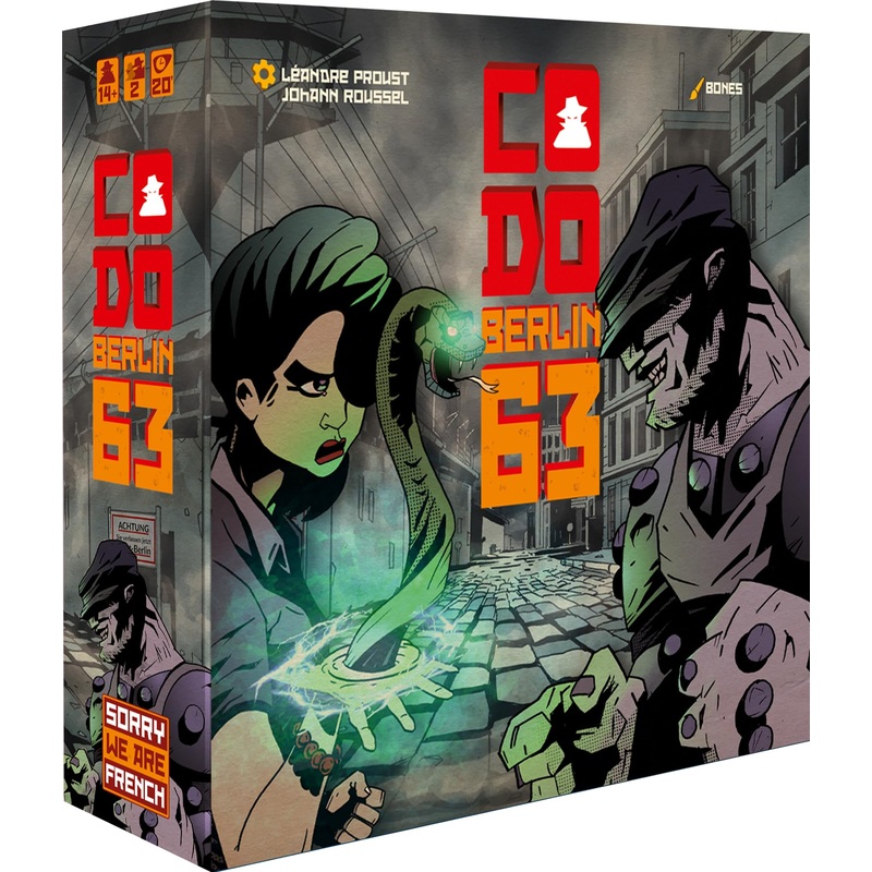 Sorry We Are French SWAF - CODO Berlin 63 - A Fast Game of Bluff and Strategy for 2 Players - Ages 14 and Above