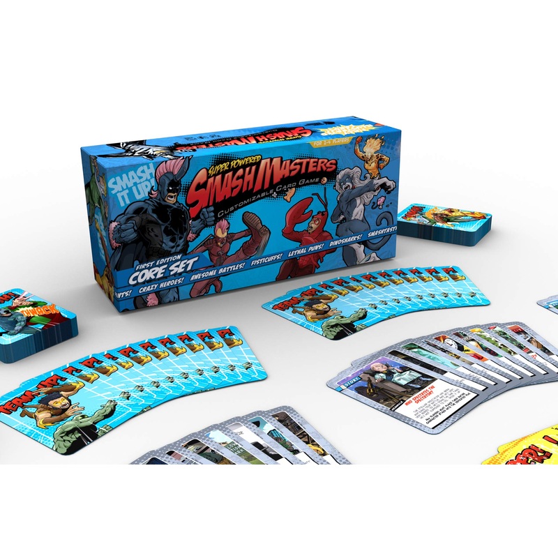 Super Powered Smash Masters: Core Set - Family-Friendly Card Game - Card Games for Adults, Teens, and Kids by Dark Unicorn Games, LLC