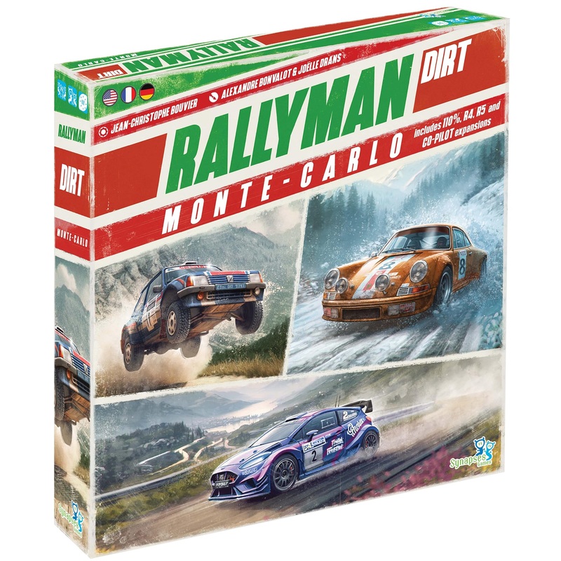 Synapses Games Rallyman: Dirt Monte Carlo | Expansin | Juego de mesa con dados | Juego Push Your Luck | A partir de 14 aos | De 1 a 6 jugadores | Ms de 60 minutos