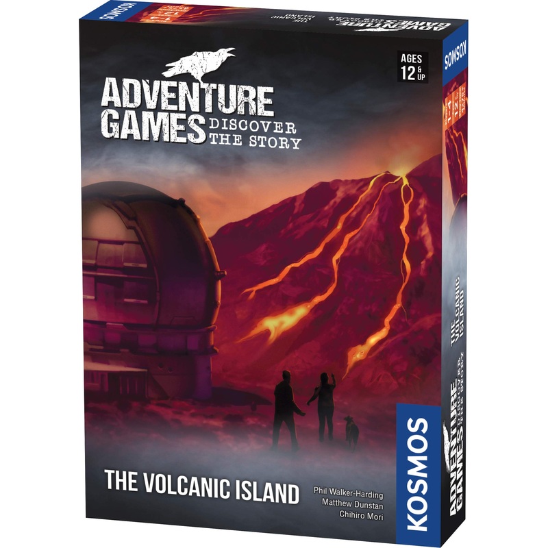 Thames & Kosmos, 695133, Adventure Game: The Volcanic Island, Discover The Story, Cooperative Board Game, 1-4 Players, Ages 12+