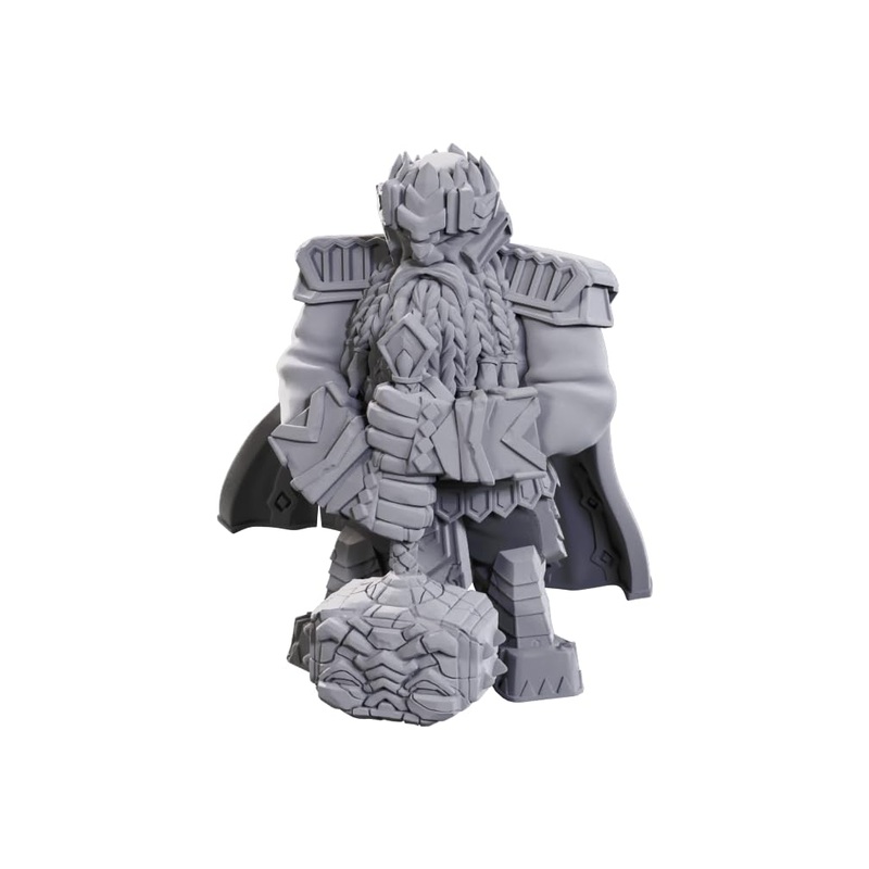 WizKids Pathfinder Deep Cuts Male Dwarf Champion High-Level | Unpainted Miniatures | Wave 23