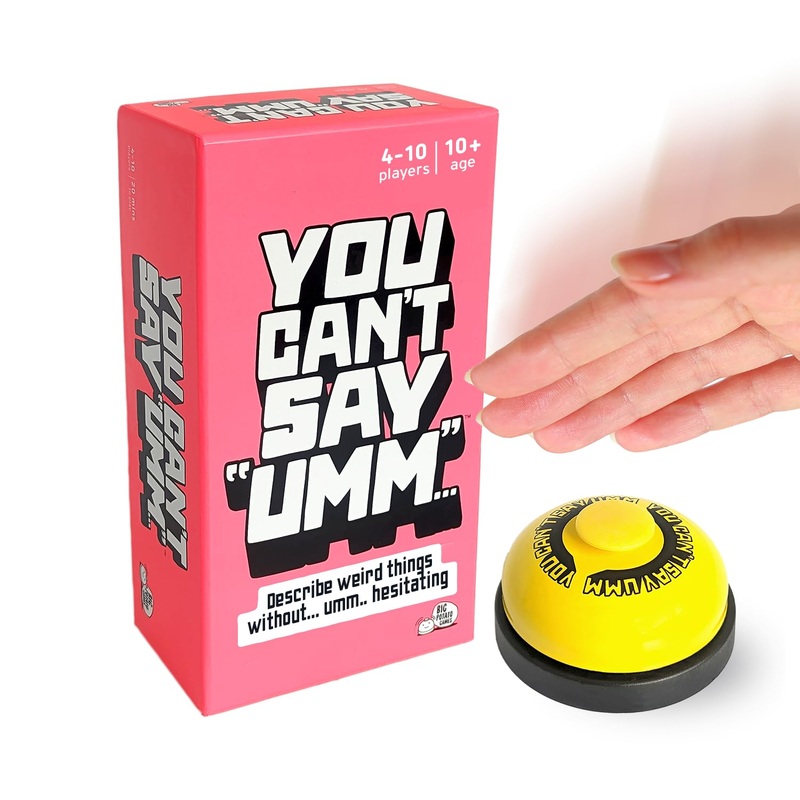 You Cant Say Umm: Board Game for Adults and Kids, Fun Family Word Game for Game Night (4-10 Players)