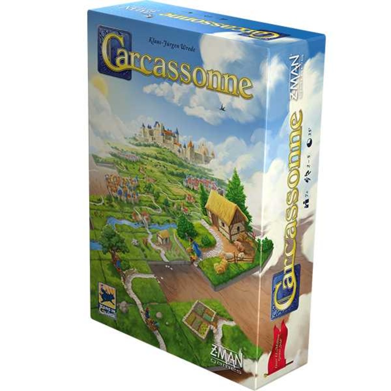 Z-Man Games | Carcassonne | Board Game | Ages 7+ | 2-5 Players | 45 Minutes Playing Time