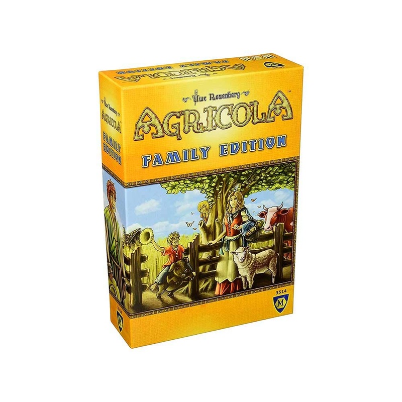 Agricola Board Game Family Edition Strategy Board Game Board Games for Adults and Kids Family Board Game Ages 8 and up 1-4 Players Average Playtime 45 Minutes Made by Lookout Games,Yellow
