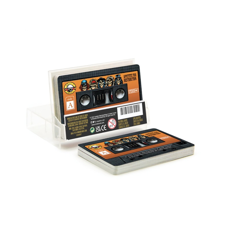 AQUARIUS Guns N' Roses Premium-Spielkarten mit Kassette, Grateful Dead, Kartendeck fr Ihre Lieblingskartenspiele, offiziell lizenziertes GNR-Merchandise-Produkt und Sammlerstcke