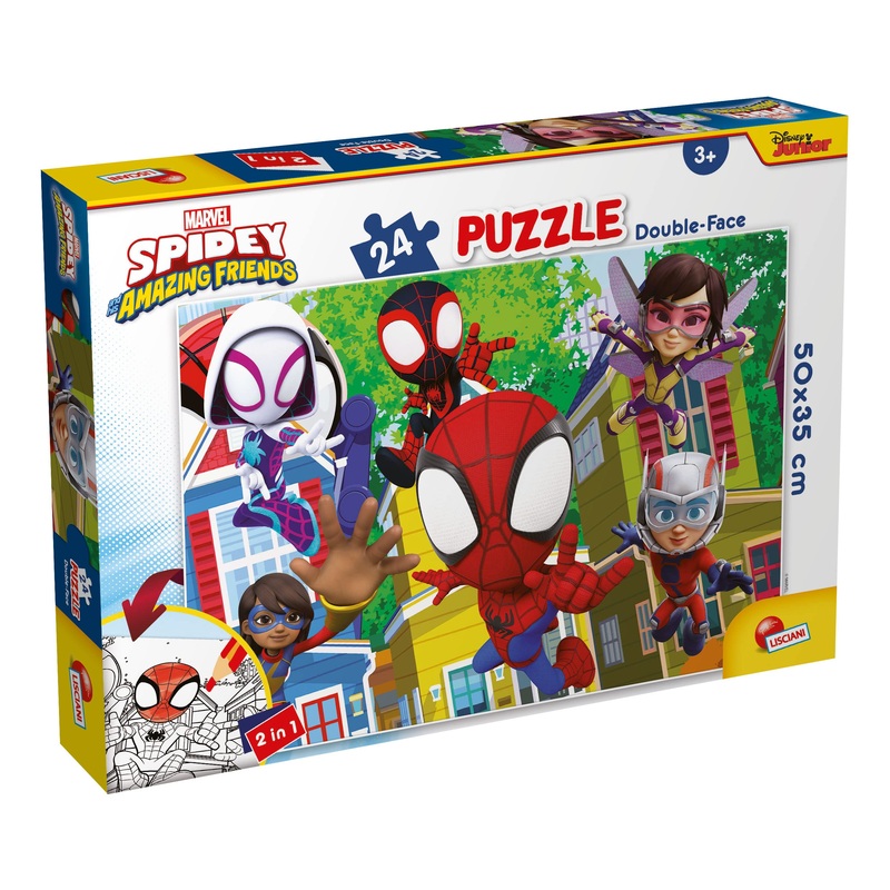 Liscianigiochi -Marvel Puzzle DF Plus 24 Spidey-This IS A Team, Multicolor (99665)
